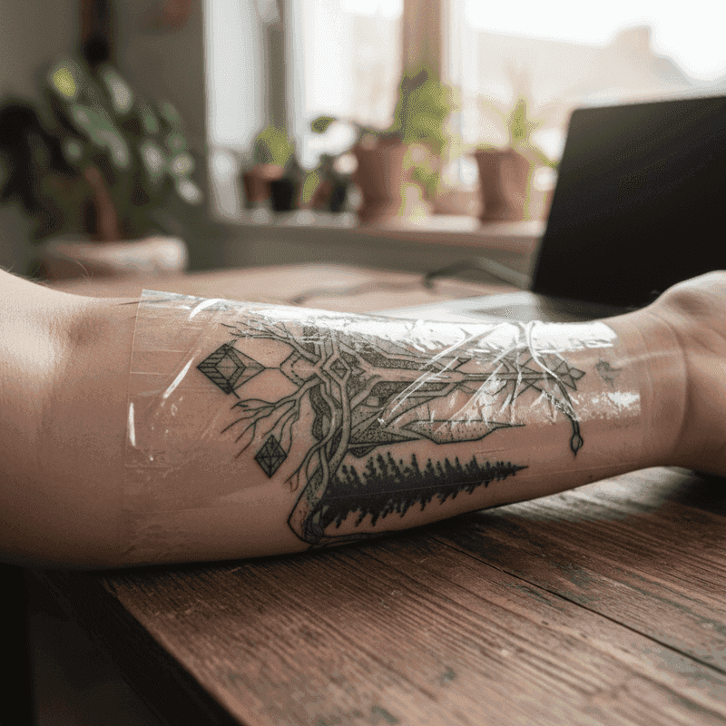 ¿Cuánto tiempo dejar el film en un tatuaje?