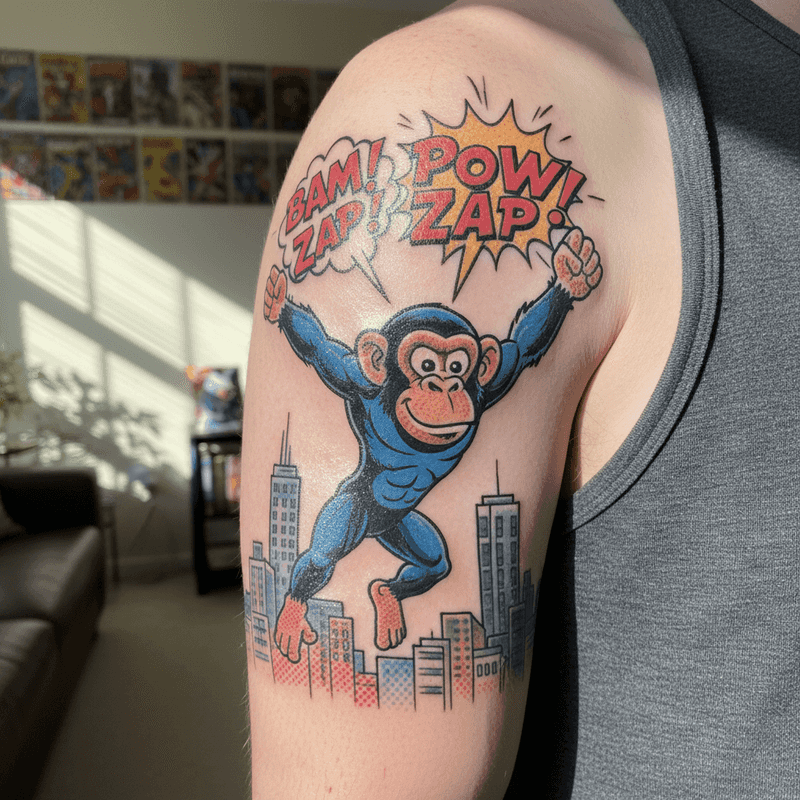 Tatuaje Comic ejemplo 2 Madrid