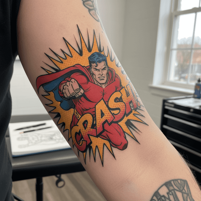 Tatuaje Comic ejemplo 1 Madrid